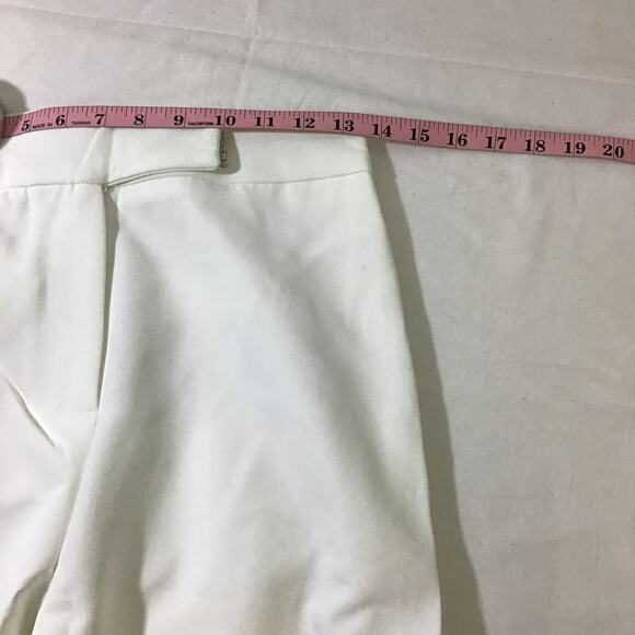 PINK RIPPLE SZ S White Culotte Crop Wide Leg High Rise Flat Front Pants NWT B97 - Picture 4 of 8